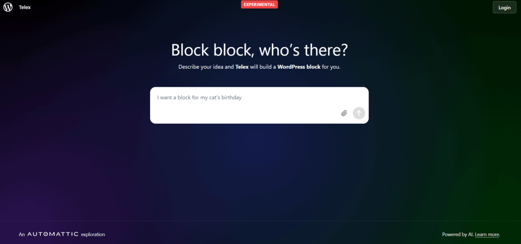 WordPress testa (mais uma) IA para aprimorar criação de sites