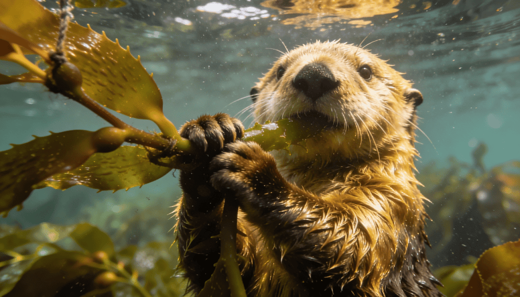 A estratégia fofa das lontras marinhas para não se perderem no oceano enquanto dormem