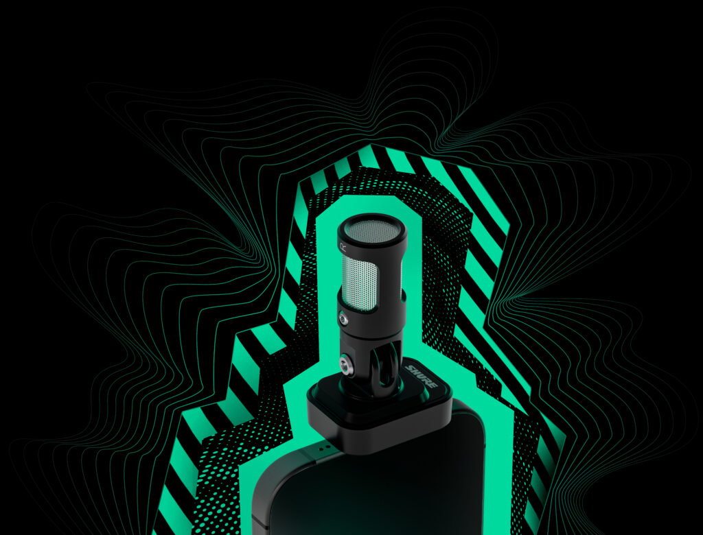 The Shure MV88 USB-C stereo mic mounts directly to your phone