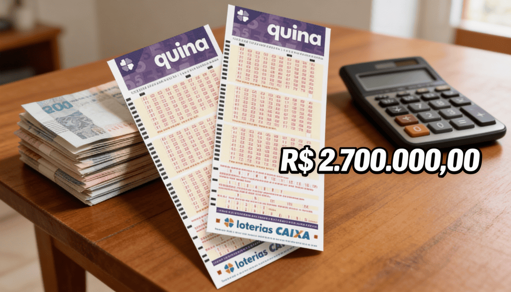 Quina acumulada: quanto rendem na poupança os 2,7 milhões de reais do prêmio
