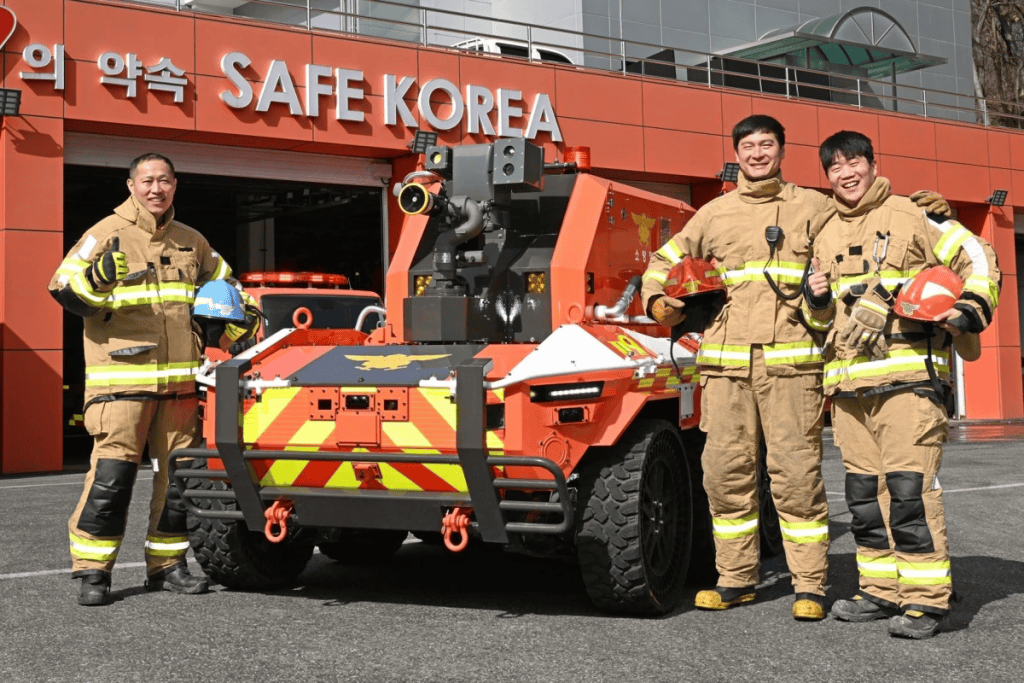 Bombeiro robô? Hyundai doa quatro veículos ao corpo de bombeiros sul-coreano
