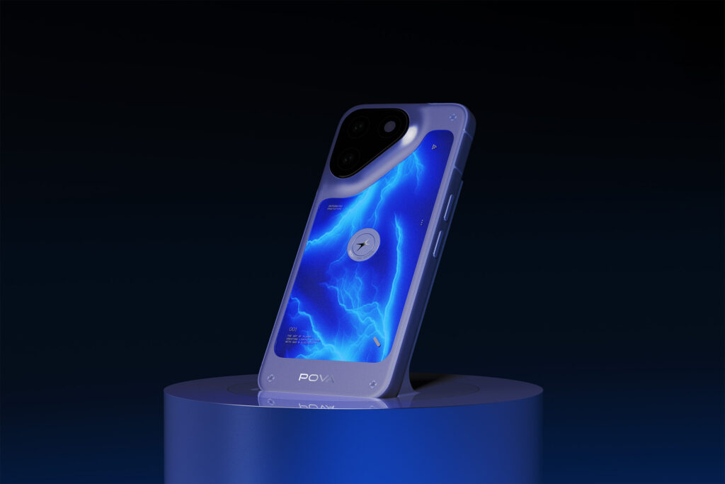 Tecno’s latest concept phone is lit by neon