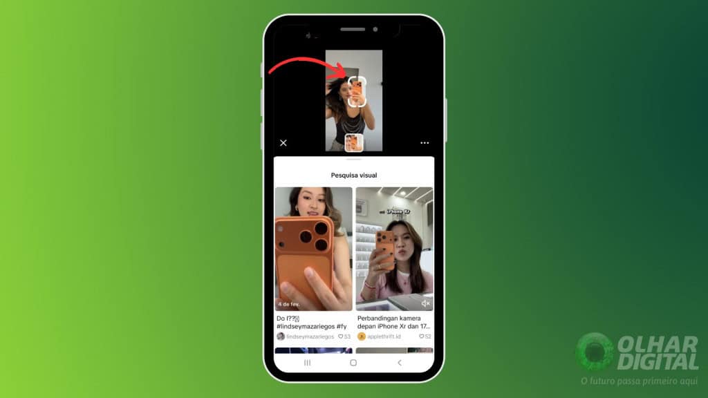 Pesquisa visual do TikTok: veja como encontrar itens em vídeos