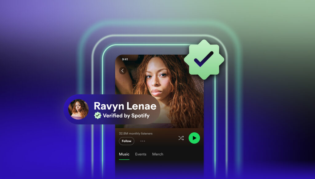 Verified by Spotify badge lets you know this artist isn’t AI