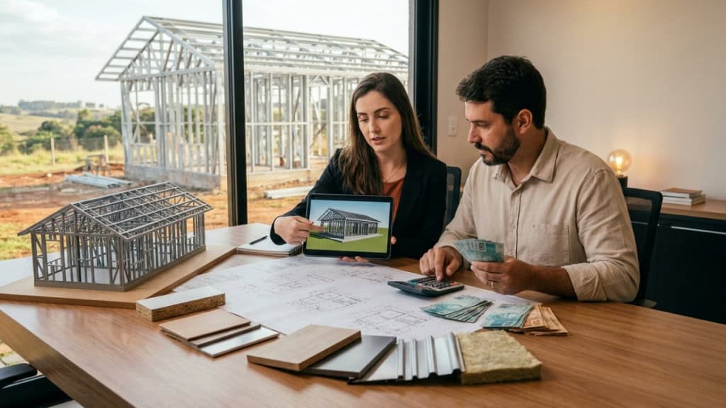 Como montar uma casa em steel frame em 15 dias: o sistema que a Europa usa há 50 anos e que o Brasil ainda trata como novidade